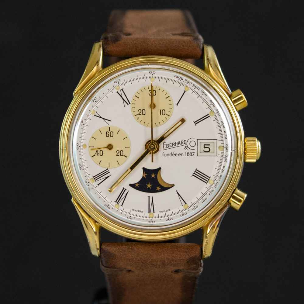 Watch Eberhard Chronograph moon 75th second-hand