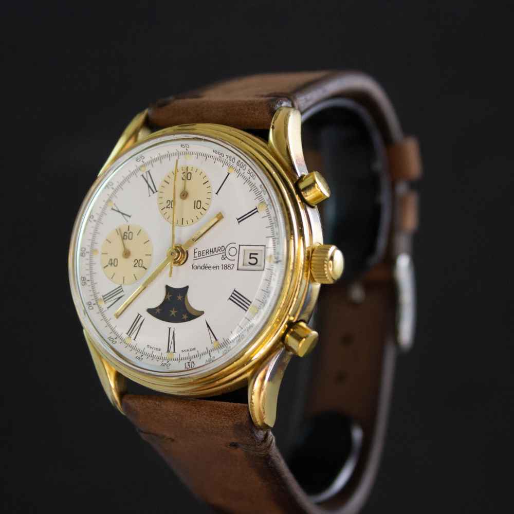 Watch Eberhard Chronograph moon 75th second-hand