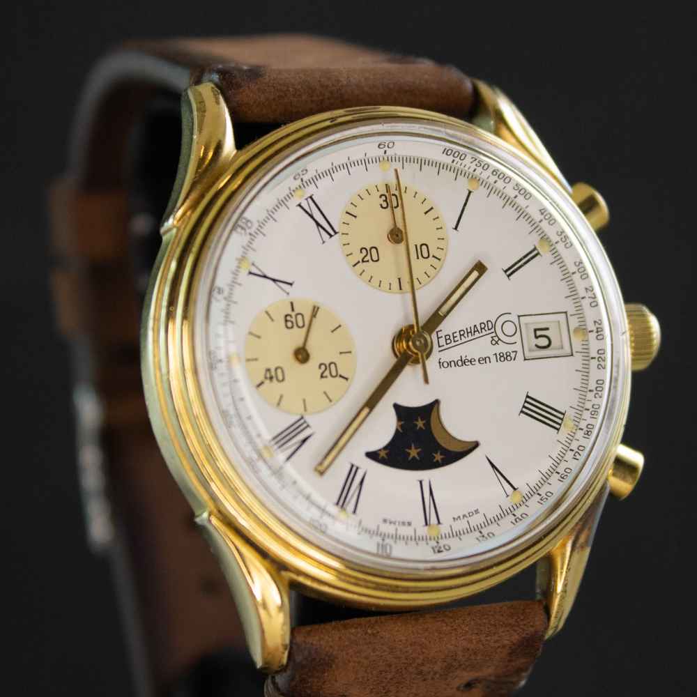 Watch Eberhard Chronograph moon 75th second-hand